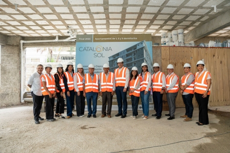 Visita a obra de la Asociacion Cibao